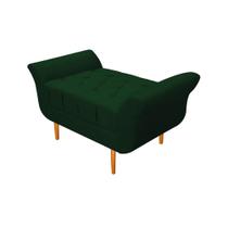 Recamier Estofado Ari 100 cm Solteiro Suede Verde - Amarena Móveis