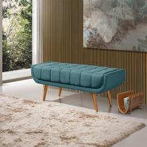 Recamier França 1,30M com Base Madeira Linho Sofatec