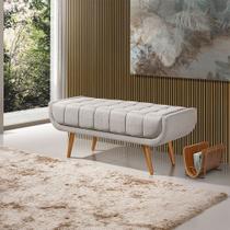 Recamier França 1,50M com Base Madeira Linho Sofatec
