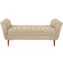 Recamier Grecia 150cm Suede Bege Mpassos Bege
