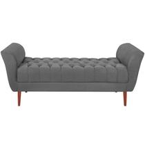 Recamier Grecia 150cm Suede Cinza Escuro MPassos Recamier Grecia 150cm Suede Cinza Escuro MPassos