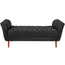 Recamier Grecia 150cm Suede Preto Mpassos Preto
