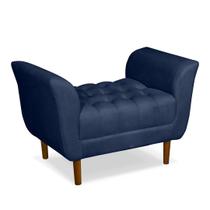 Recamier Grécia 90 cm Vit Decor em Suede Bege Compacto, Elegante e com Espuma D26