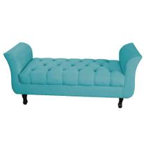 Recamier Grécia Calçadeira Decoração Moderno Quarto Sala Estar Jantar Suede - Topázio Decor