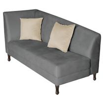 Recamier Heitor 140cm com Almofada Lado Direito Sintético