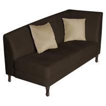 Recamier Heitor 140cm com Almofada Lado Esquerdo Sintético Recamier Heitor 140cm com Almofada Lado Esquerdo Sintético