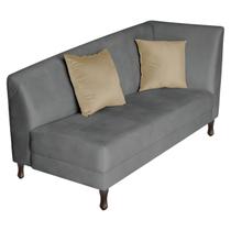 Recamier Heitor 160cm com Almofada Lado Esquerdo Sintético