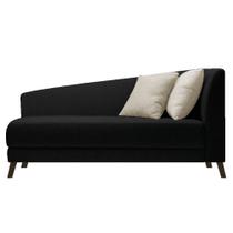 Recamier Heitor 160cm com Almofada Lado Esquerdo Suede - Amarena Móveis