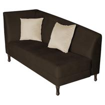 Recamier Heitor 185cm com Almofada Lado Direito Sintético