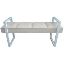 Recamier King Bege Base De Metal Cinza Sensations Módena