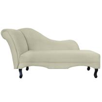 Recamier Namoradeira Divã Lado Direito Olivia Suede Bege - DS Estofados