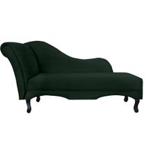 Recamier Namoradeira Divã Lado Direito Olivia Suede Verde - DS Estofados