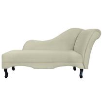 Recamier Namoradeira Divã Lado Esquerdo Olivia Suede Bege - DS Estofados