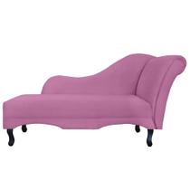 Recamier Namoradeira Divã Lado Esquerdo Olivia Suede Rosa - DS Estofados