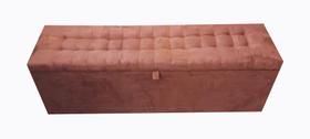 RECAMIER PUFF BAÚ DECORATIVO 1,20 CM Terracota