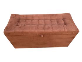 RECAMIER PUFF BAÚ ESTOFADO 1 METRO Terracota