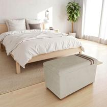 Recamier Puff Baú Organizador no Boucle com Cinto Caramelo Recamier Puff Baú Organizador no Boucle com Cinto Caramelo