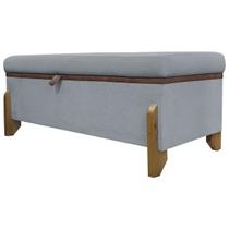 Recamier Puff Baú Sapateira Organizador Para Briquedos Cobertor Cama Quarto King 200 cm Versallies Bouclé