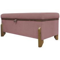 Recamier Puff Baú Sapateira Organizador Para Briquedos Cobertor Cama Quarto Queen 150 cm Versallies Bouclé