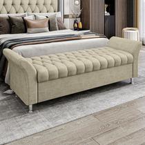 Recamier Puff Estofado King 195 cm Ágata Veludo