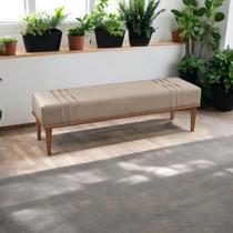 Recamier Puff Luxo Madeira Maciça Maya