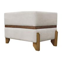 Recamier Puff Para Cama Quarto 50 cm Kodama Bouclé