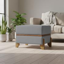 Recamier Puff Para Cama Quarto 50 cm Kodama Bouclé