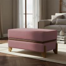 Recamier Puff Para Cama Quarto Solteiro 100 cm Kodama Bouclé