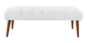 Recamier Rubi 1,50m material sintético Branco - Dominic Decor