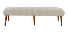 Recamier Rubi 1,80m Suede Bege - Dominic Decor