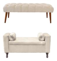 Recamier Rubi 80cm + Felix 160m Suede Bege