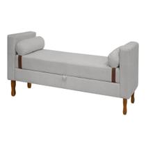 Recamier Sapateira Baú Pietro Cama Box Solteiro 90cm Bouclê Recamier Sapateira Baú Pietro Cama Box Solteiro 90cm Bouclê
