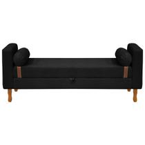 Recamier Sapateira Baú Pietro para Cama Box de Solteiro 90cm Bouclê - SOFA STORE Recamier Sapateira Baú Pietro para Cama Box de Solteiro 90cm Bouclê - SOFA STORE