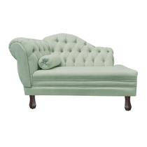 Recamier Sofá Direito Larissa 120cm Sala Veludo Acqua - INCASA DECOR