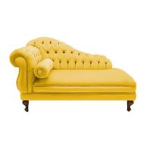 Recamier Sofá Direito Larissa 160cm Sala Corano Amarelo - INCASA DECOR