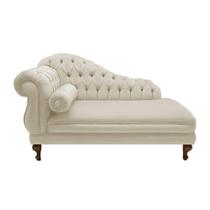 Recamier Sofá Direito Larissa 160cm Sala Suede Bege - INCASA DECOR Recamier Sofá Direito Larissa 160cm Sala Suede Bege - INCASA DECOR