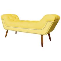 Recamier Sofá Divã Namoradeira Sienna 140cm Casal Suede