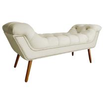 Recamier Sofá Divã Namoradeira Sienna 195cm King Suede