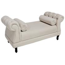 Recamier Sofá Istambul Para Salão de Beleza 195 cm Corano Bege - DL Decor Recamier Sofá Istambul Para Salão de Beleza 195 cm Corano Bege - DL Decor