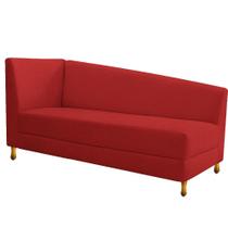 Recamier Valéria 140cm Lado Direito Corano Vermelho - ADJ Decor