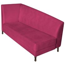 Recamier Valéria 140cm Lado Direito Suede Pink - Amarena Móveis