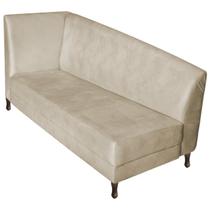 Recamier Valéria 160cm Lado Direito Corano Bege - Amarena Móveis