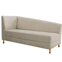 Recamier Valéria 185cm Lado Direito Corano Bege - ADJ Decor