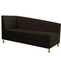 Recamier Valéria 185cm Lado Direito Corano Marrom - ADJ Decor