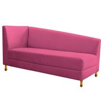 Recamier Valéria 185cm Lado Direito Corano Pink - Amarena Móveis