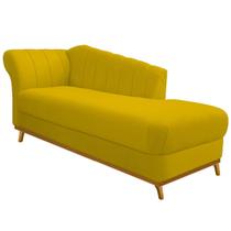 Recamier Vanessa 160cm Lado Direito Corano Amarelo - ADJ Decor