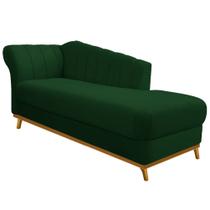 Recamier Vanessa 185cm Lado Direito Suede Verde - Amarena Móveis