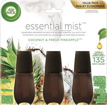 Recarga Air Wick Essential Mist de coco e abacaxi (3 quilates) Recarga Air Wick Essential Mist de coco e abacaxi (3 quilates)