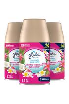 Recarga automática de spray para purificador de ar Glade, tropical, 180 ml, pacote com 3