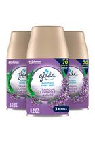 Recarga automática de spray para purificadores de ar Glade Tranquil Lavender & Aloe, 180 ml, pacote com 3